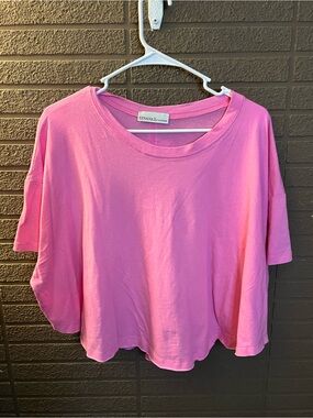Zenana Outfitters Boxy Pink Short Sleeve Tee